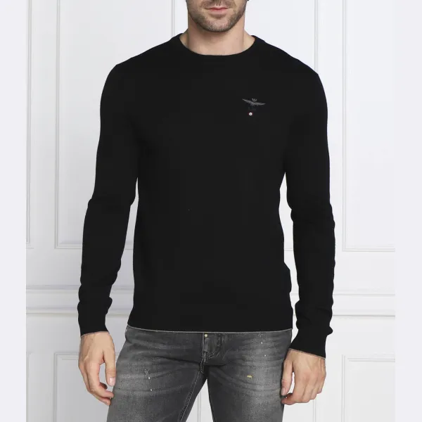 Шерстяной свитер обычного кроя Aeronautica Militare, черный
Шерстяной свитер обычного кроя Aeronautica Militare, черный