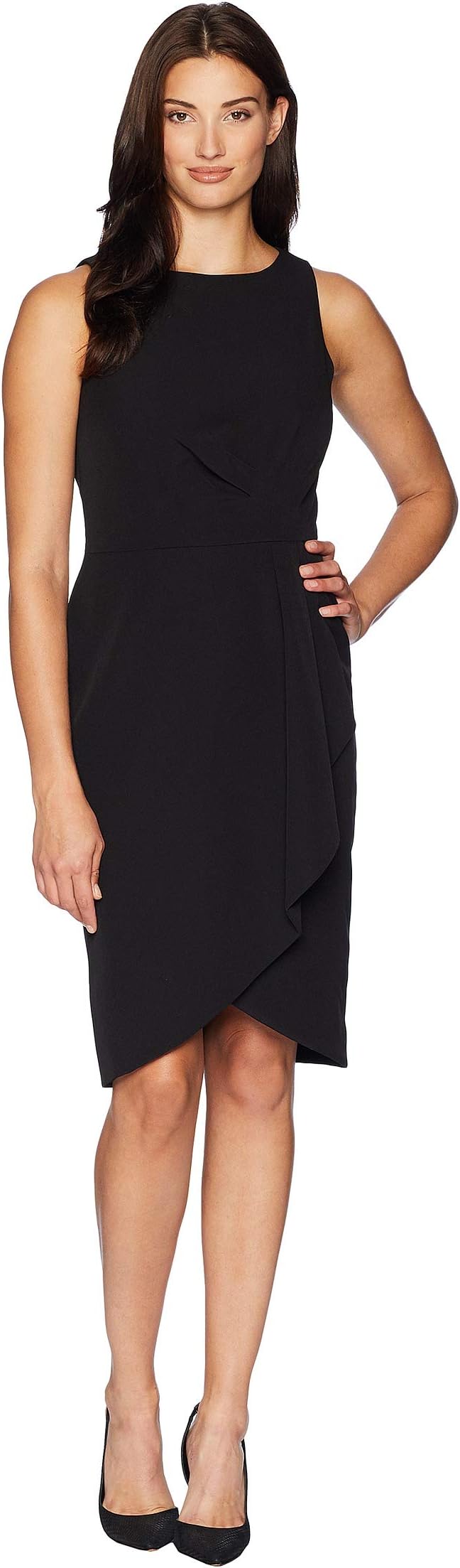 Платье Tahari by ASL Side Draped Sleeveless Crepe Dress, черный
Платье Tahari by ASL Side Draped Sleeveless Crepe Dress, черный