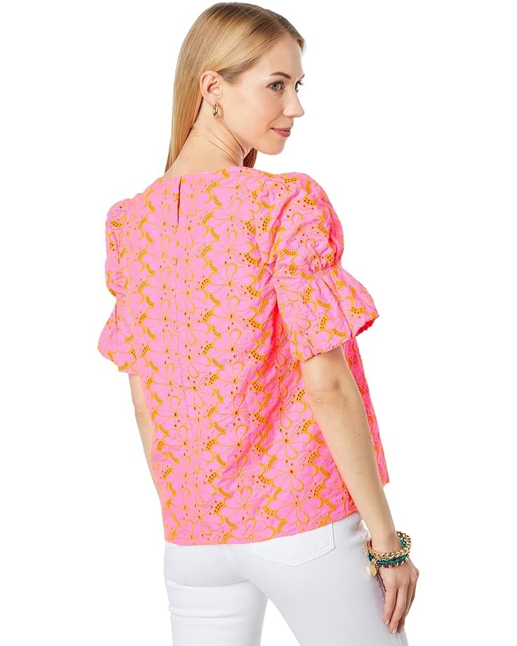 Топ Lilly Pulitzer Lailah Top, цвет Pink Isle Psychedelic Swirl Eyelet
Топ Lilly Pulitzer Lailah Top, цвет Pink Isle Psychedelic Swirl Eyelet