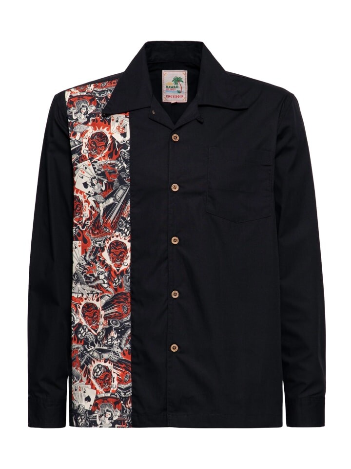Рубашка King Kerosin Panel Rockabilly, черный
Рубашка King Kerosin Panel Rockabilly, черный