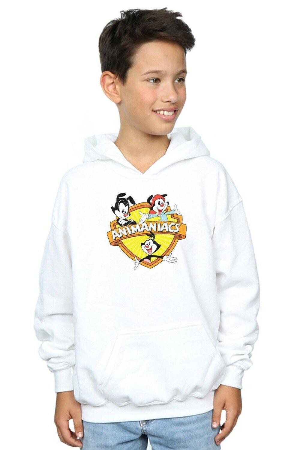 Худи с логотипом и гербом Animaniacs, белый
Худи с логотипом и гербом Animaniacs, белый