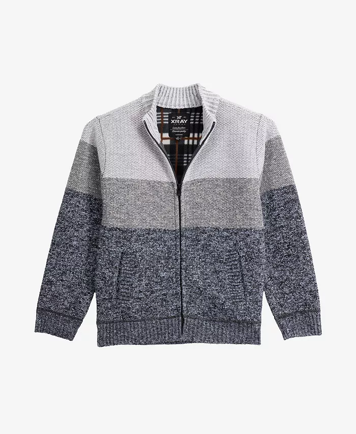 Мальчиковый свитер с молнией и воротником стойкой на флисовой подкладке Xray, мультиколор
Мальчиковый свитер с молнией и воротником стойкой на флисовой подкладке Xray, мультиколор