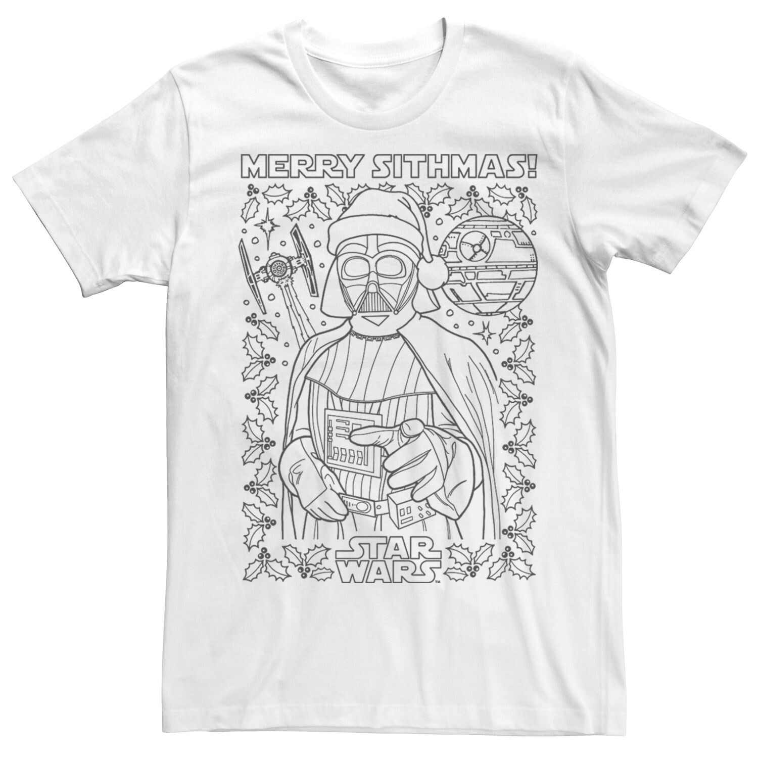 Мужская рождественская футболка «Звездные войны» Дарт Вейдер Merry Sithmas Licensed Character
Мужская рождественская футболка «Звездные войны» Дарт Вейдер Merry Sithmas Licensed Character