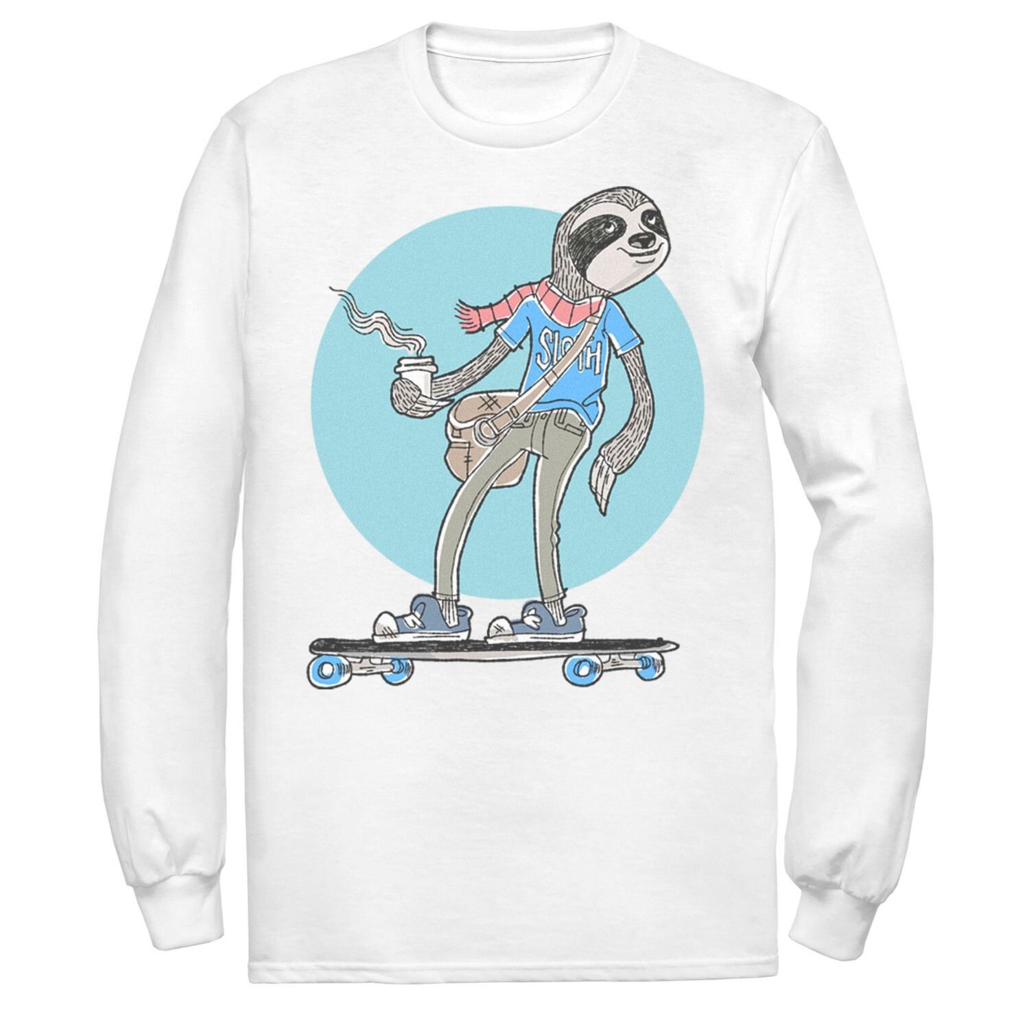 Мужская футболка с круглым вырезом и спиной для скейтбординга Sloth Licensed Character
Мужская футболка с круглым вырезом и спиной для скейтбординга Sloth Licensed Character