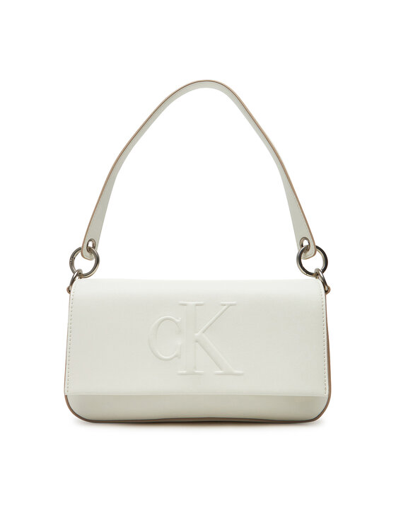 Сумочка Sculpted Flap Shoulder Pouch LV04K3148G Calvin Klein, белый 
Сумочка Sculpted Flap Shoulder Pouch LV04K3148G Calvin Klein, белый