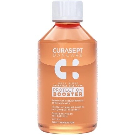 Ополаскиватель для полости рта Daycare Protection Booster Fruit Sensation 250 мл Curasept
Ополаскиватель для полости рта Daycare Protection Booster Fruit Sensation 250 мл Curasept