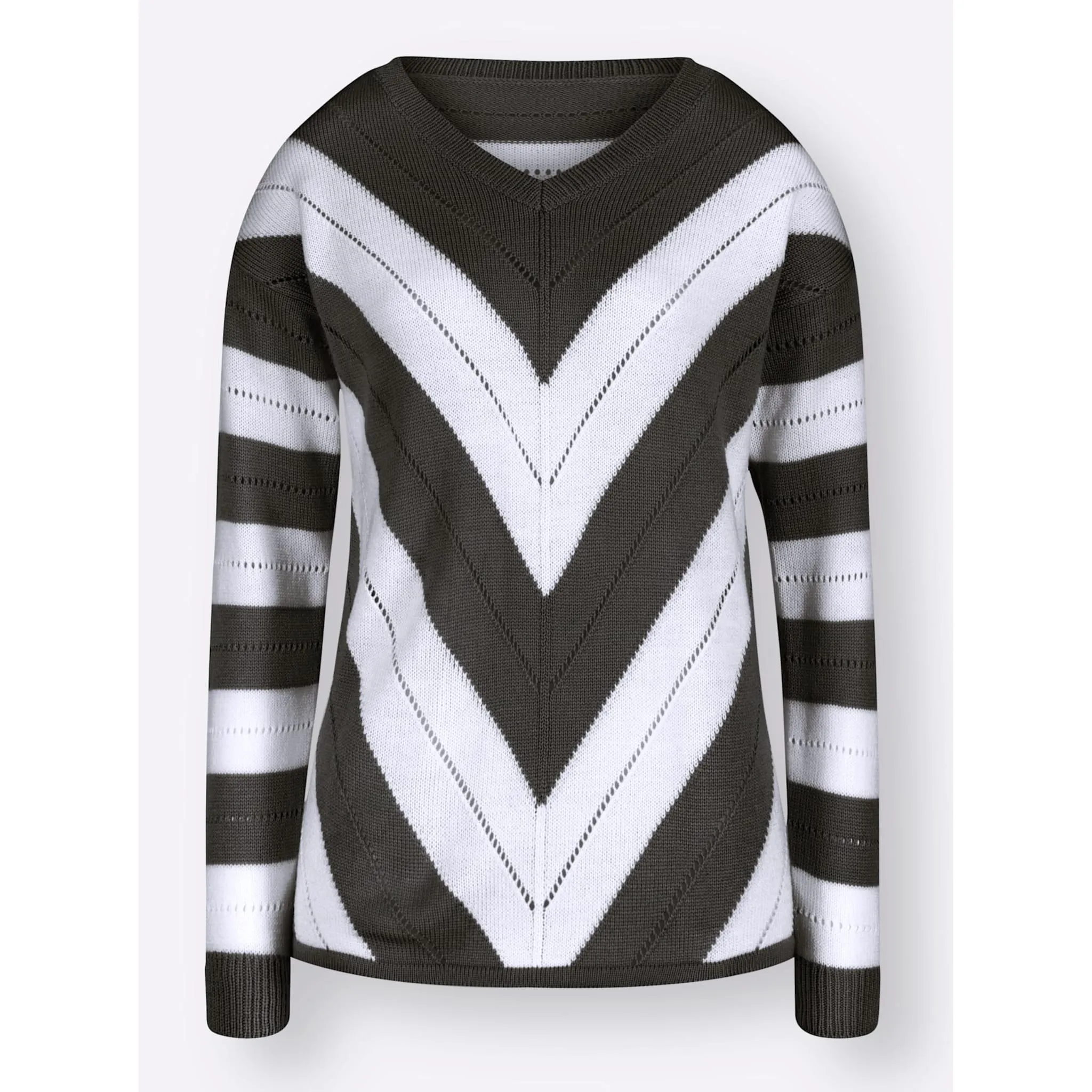 Свитер Classic Basics с V-образным вырезом "Пуловер", цвет Salbei-Gemustert
Свитер Classic Basics с V-образным вырезом "Пуловер", цвет Salbei-Gemustert