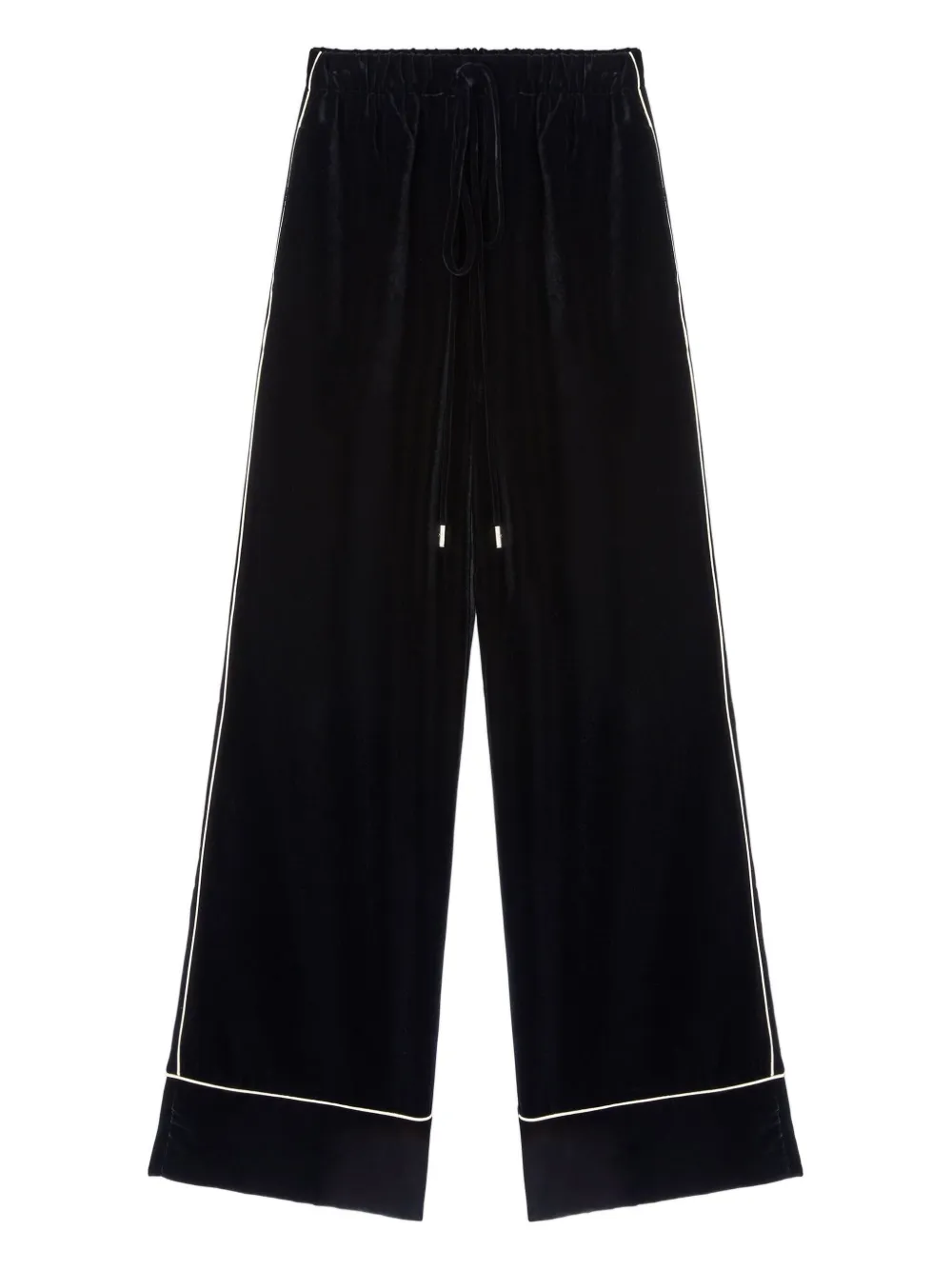 Брюки с кулиской и отделкой кантом Ermanno Scervino, черный
Брюки с кулиской и отделкой кантом Ermanno Scervino, черный