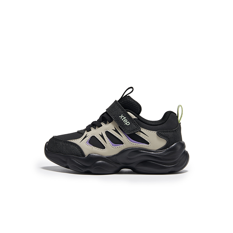 Износостойкие низкие детские кроссовки для повседневной жизни XTEP, черный/серый/фиолетовый 
Износостойкие низкие детские кроссовки для повседневной жизни XTEP, черный/серый/фиолетовый