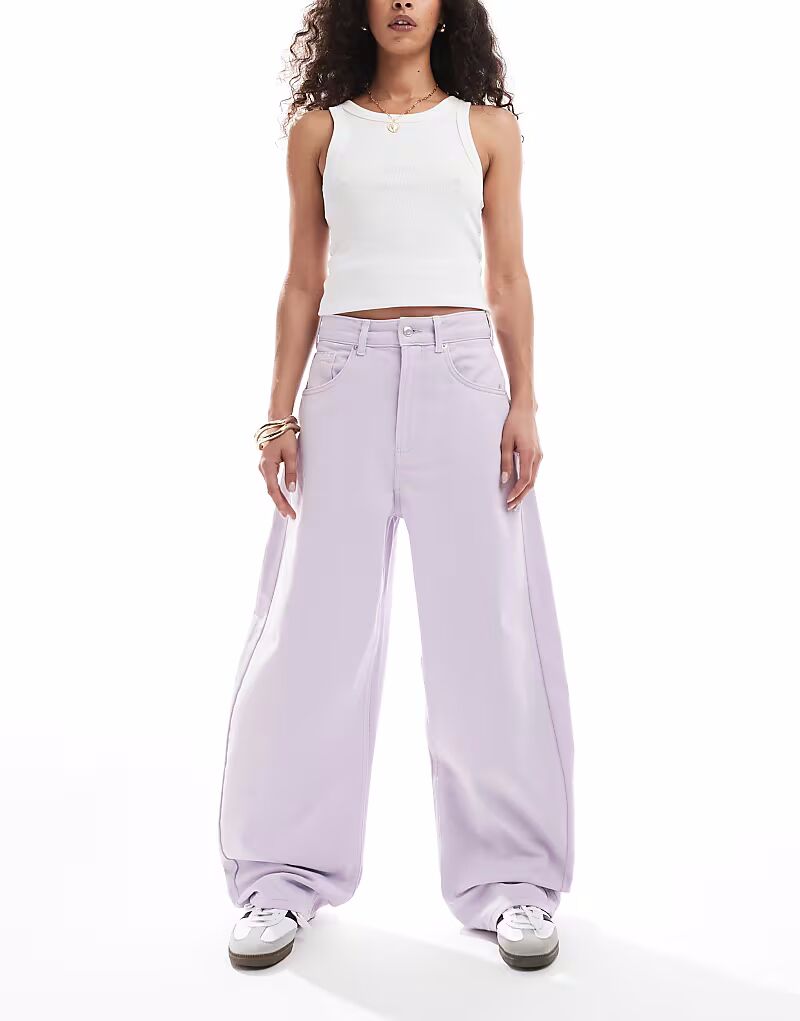 Джинсы-бочонки с высокой талией ASOS DESIGN сиреневого цвета
Джинсы-бочонки с высокой талией ASOS DESIGN сиреневого цвета