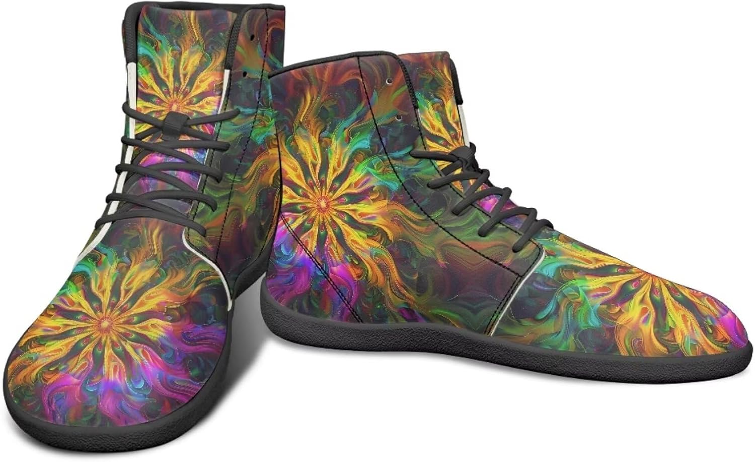 Кроссовки с высокой верхней частью и цветочным дизайном для мужчин- босоножки с широкой носочной частью, для кросс-тренинга и бега с резиновой подошвой Watdotory, Flame Flower Pattern
Кроссовки с высокой верхней частью и цветочным дизайном для мужчин- босоножки с широкой носочной частью, для кросс-тренинга и бега с резиновой подошвой Watdotory, Flame Flower Pattern