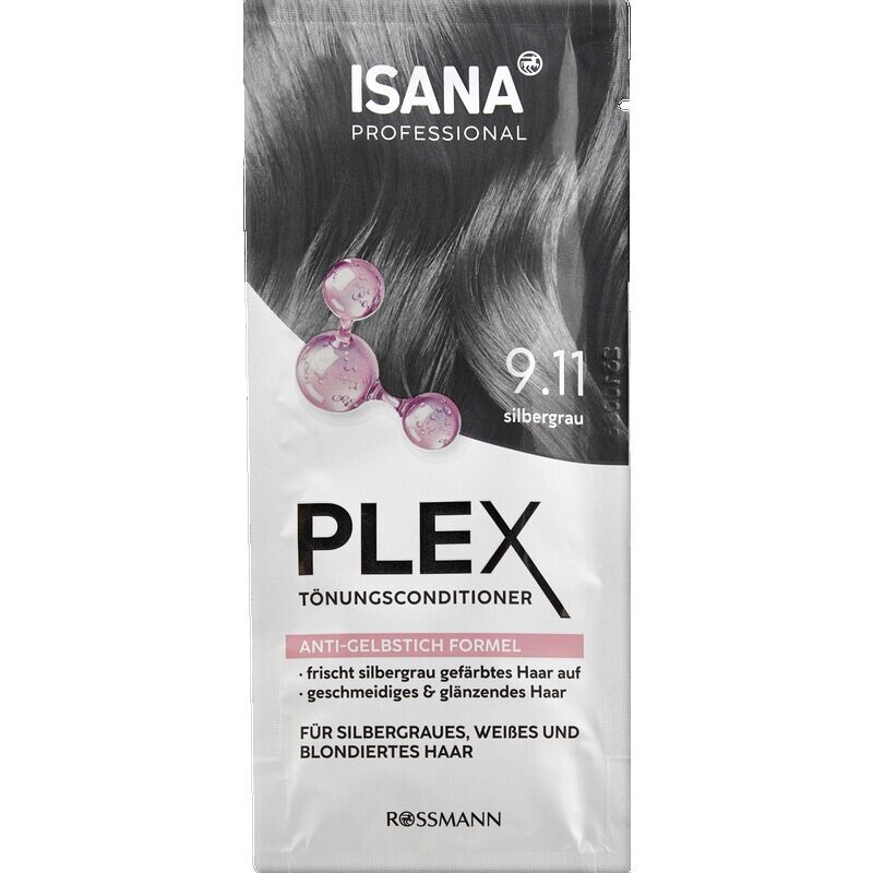 Plex оттеночный кондиционер 9.11 серебристо-серый ISANA, 20 ml