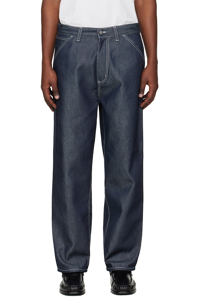 Carhartt Work In Progress Синие джинсы с одним коленом
Carhartt Work In Progress Синие джинсы с одним коленом