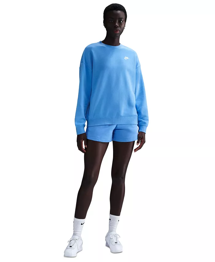 Спортивная одежда для женщин: свободный худи Club Fleece с круглым вырезом Nike, синий
Спортивная одежда для женщин: свободный худи Club Fleece с круглым вырезом Nike, синий