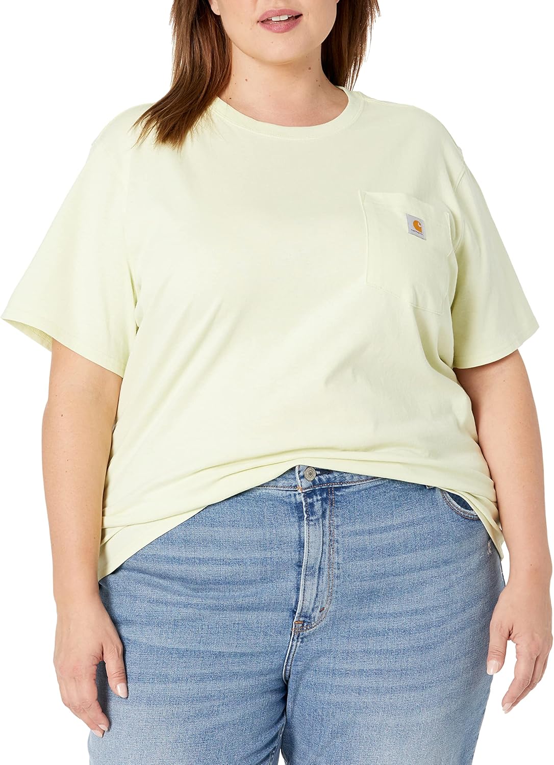 Carhartt женская футболка с карманом, свободный крой, плотная ткань, короткий рукав, Pastel Lime
Carhartt женская футболка с карманом, свободный крой, плотная ткань, короткий рукав, Pastel Lime