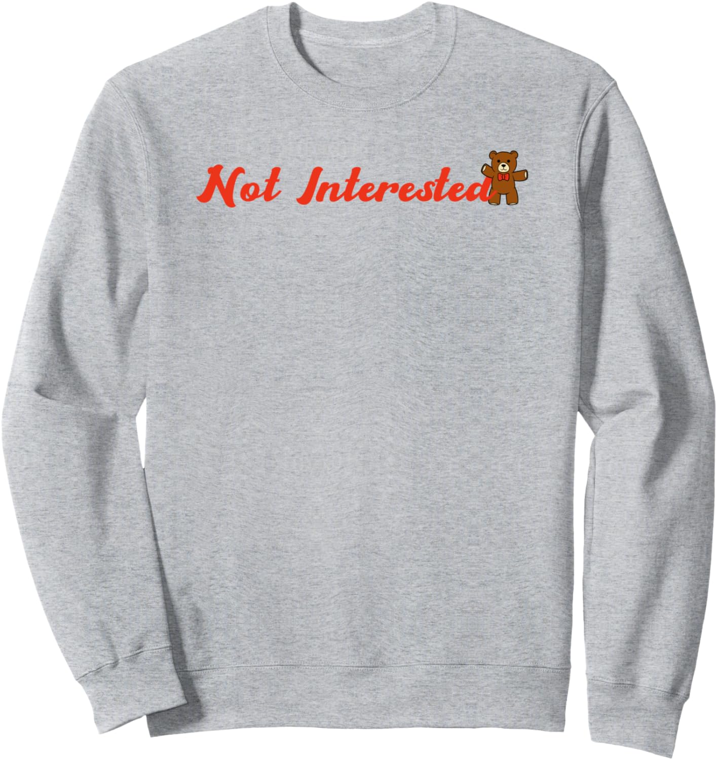 Толстовка с изображением плюшевого мишки, которая меня не интересует Trendy Apparel, серый
Толстовка с изображением плюшевого мишки, которая меня не интересует Trendy Apparel, серый