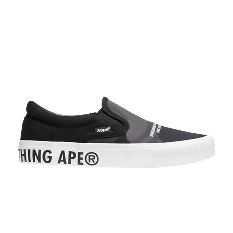 Тапочки AAPE Slip-On 'Black Camo', черный
Тапочки AAPE Slip-On 'Black Camo', черный
