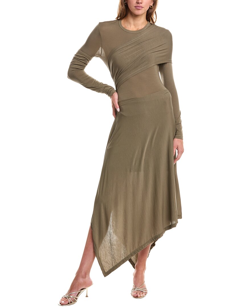 Хельмут Ланг Платье миди защита Helmut Lang, зеленый
Хельмут Ланг Платье миди защита Helmut Lang, зеленый