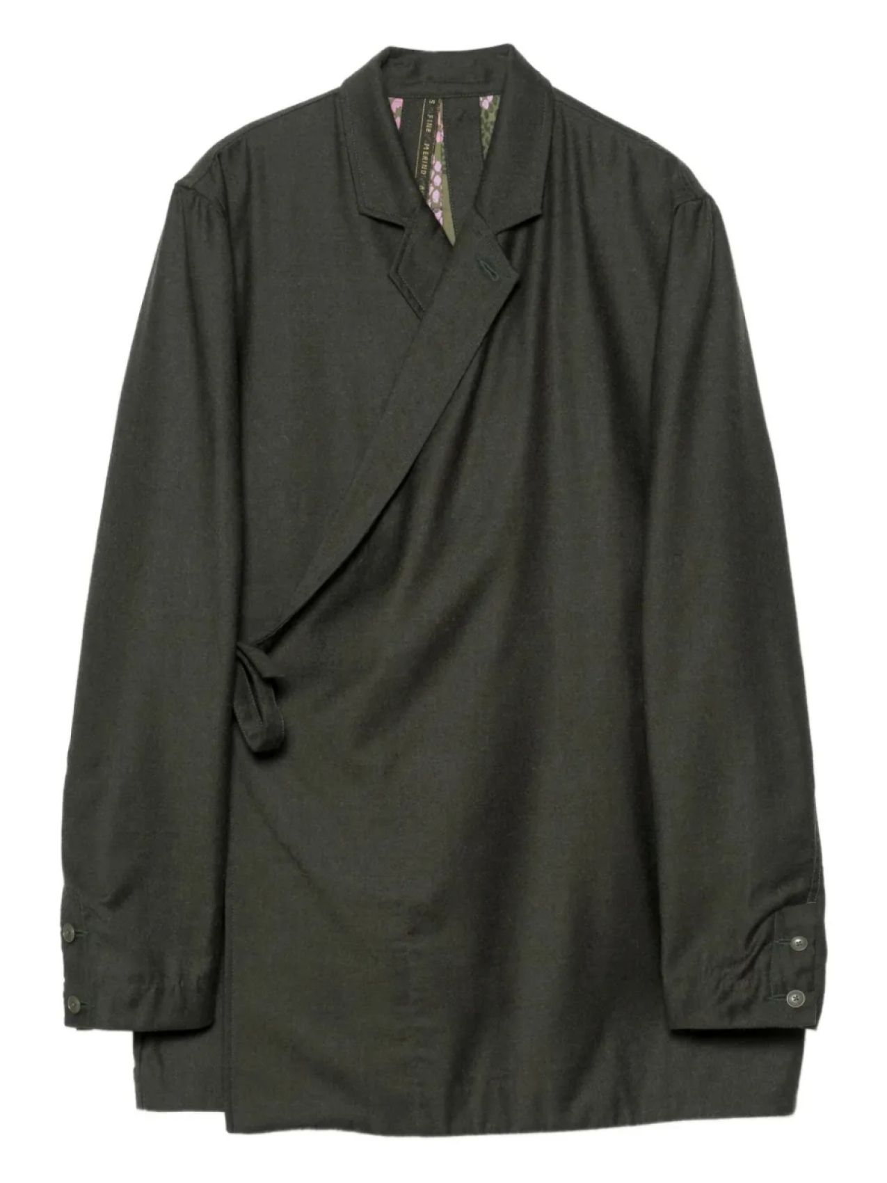 Рубашка с запахом спереди Maharishi, зеленый
Рубашка с запахом спереди Maharishi, зеленый