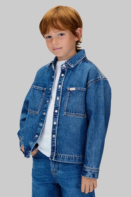 Детская хлопковая куртка Calvin Klein Jeans, синий
Детская хлопковая куртка Calvin Klein Jeans, синий