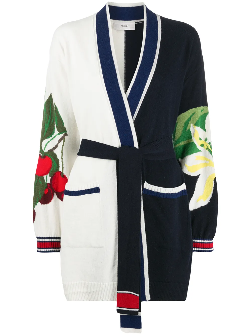 Кардиган в стиле колор-блок с запахом Pringle of Scotland, синий
Кардиган в стиле колор-блок с запахом Pringle of Scotland, синий