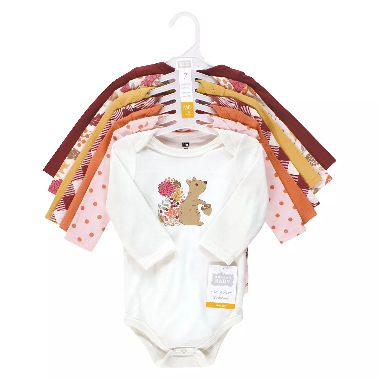 Хлопковые боди с длинными рукавами для маленьких девочек Hudson, осенняя белка, 7 шт. Hudson Baby
Хлопковые боди с длинными рукавами для маленьких девочек Hudson, осенняя белка, 7 шт. Hudson Baby