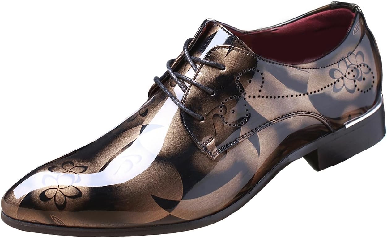Мужские дерби из лакированной искусственной кожи PU, свадебные туфли с крыльями, официальная обувь для мужчин Generic, коричневый
Мужские дерби из лакированной искусственной кожи PU, свадебные туфли с крыльями, официальная обувь для мужчин Generic, коричневый
