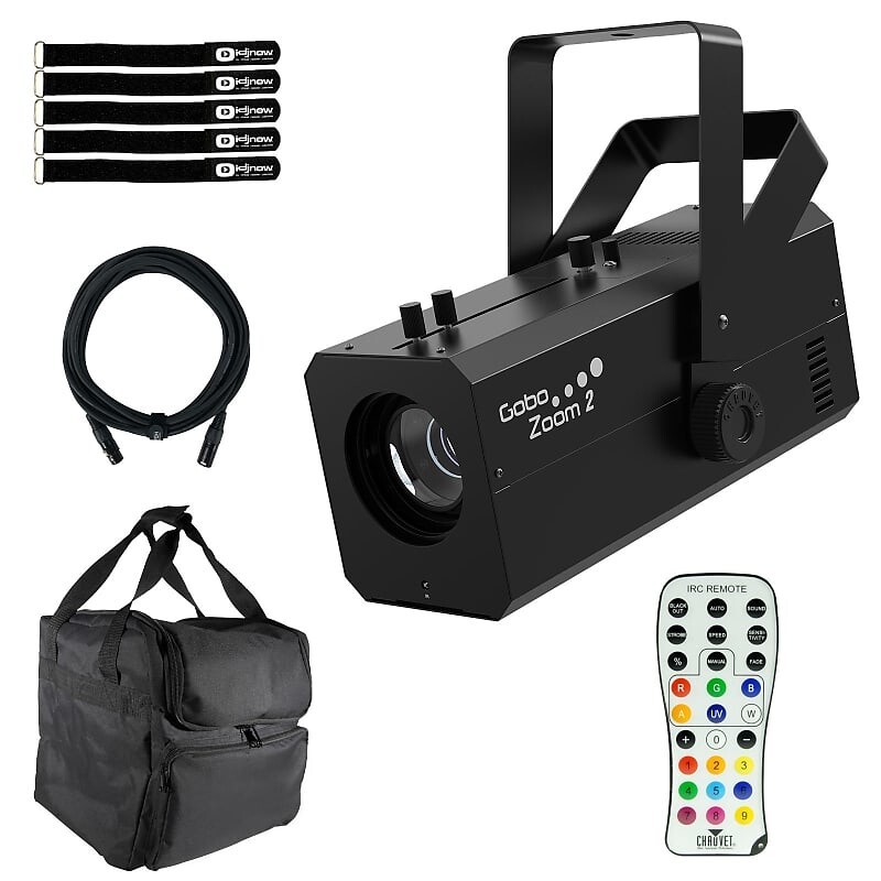 Светодиодный проектор Chauvet Chauvet DJ Gobo Zoom 2 High-Powered LED Gobo Lighting Projector w Remote & Bag 
Светодиодный проектор Chauvet Chauvet DJ Gobo Zoom 2 High-Powered LED Gobo Lighting Projector w Remote & Bag