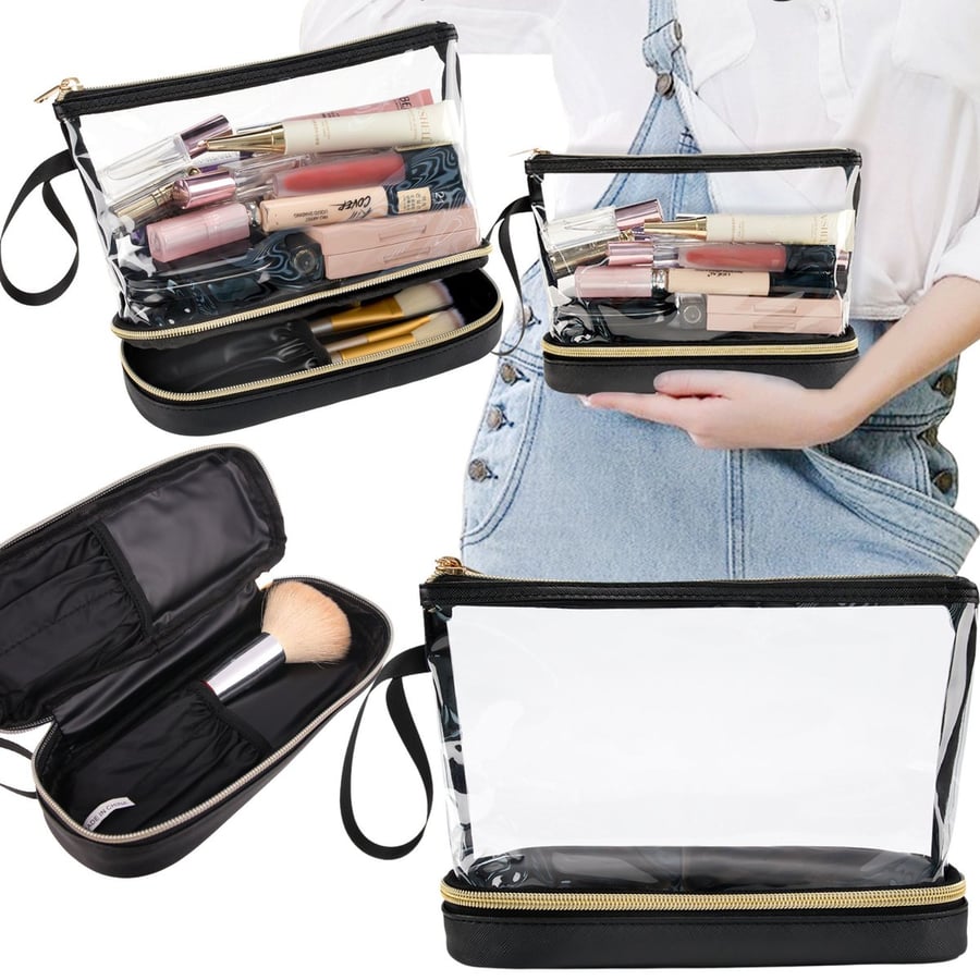 Прозрачная двухслойная косметичка WOBELL
Прозрачная двухслойная косметичка WOBELL