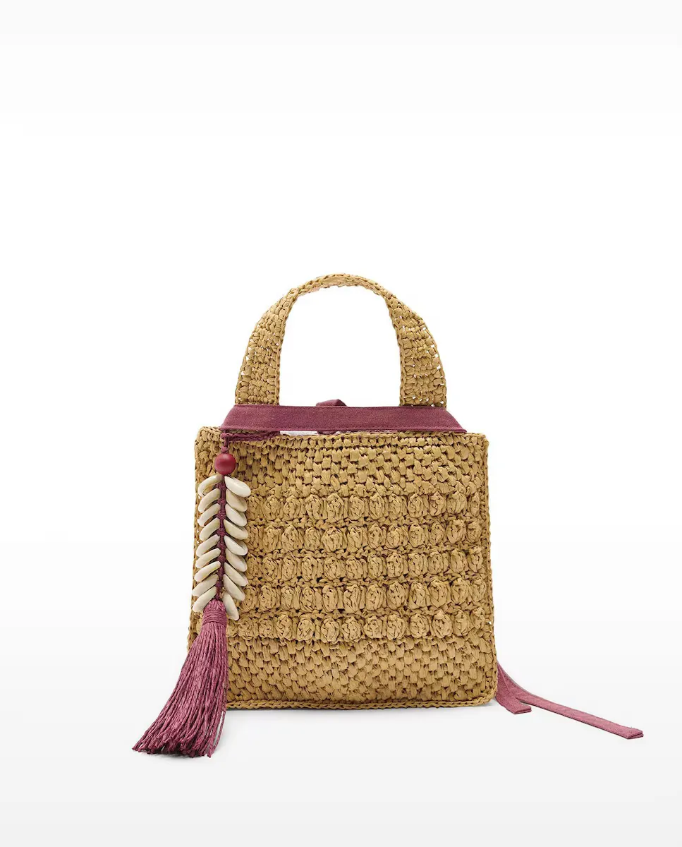Маленькая сумка-тоут с эффектом рафии со съемной подвеской, однотонная Parfois, розовый
Маленькая сумка-тоут с эффектом рафии со съемной подвеской, однотонная Parfois, розовый