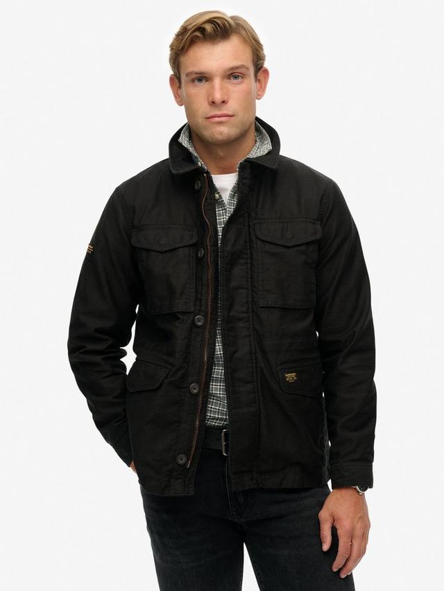 Хлопковая куртка M65 с воротником Superdry, Jet Black
Хлопковая куртка M65 с воротником Superdry, Jet Black