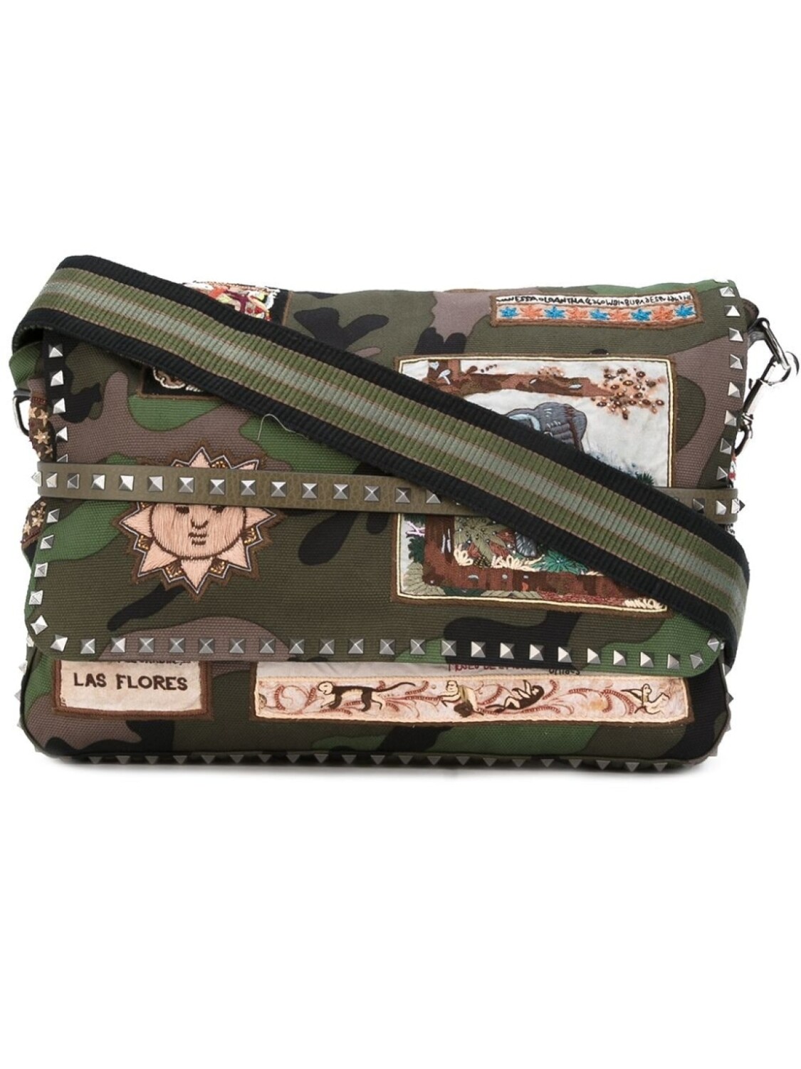 Valentino Garavani сумка-почтальонка с аппликацией 'Valentino Garavani', зеленый
Valentino Garavani сумка-почтальонка с аппликацией 'Valentino Garavani', зеленый