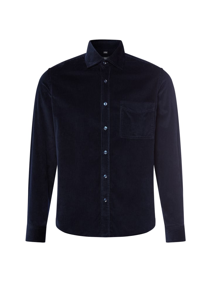 Вельветовая рубашка темно-синего цвета Nils Sundström
Вельветовая рубашка темно-синего цвета Nils Sundström