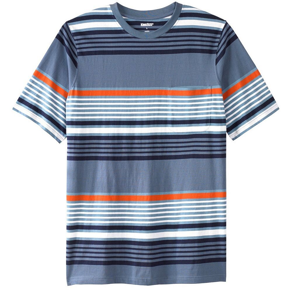 Мужская безусадочная легкая футболка с круглым вырезом Kingsize Big & Tall с круглым вырезом KingSize, цвет Slate Blue Stripe
Мужская безусадочная легкая футболка с круглым вырезом Kingsize Big & Tall с круглым вырезом KingSize, цвет Slate Blue Stripe