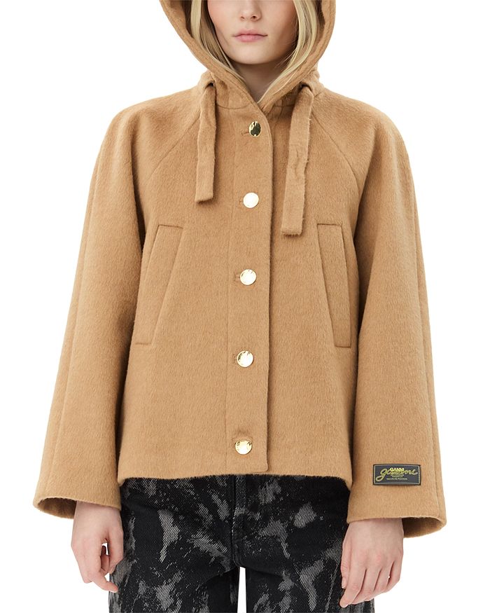 Куртка из смесовой шерсти GANNI, коричневый/бежевый
Куртка из смесовой шерсти GANNI, коричневый/бежевый