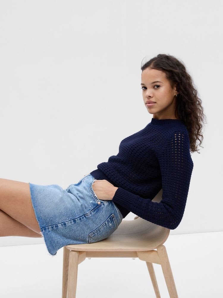 Свитер крючком Gap, синий
Свитер крючком Gap, синий