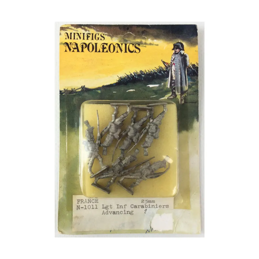 Французская легкая пехота с карабинами наступает, Historical Miniatures (25mm) (Minifigs)
Французская легкая пехота с карабинами наступает, Historical Miniatures (25mm) (Minifigs)