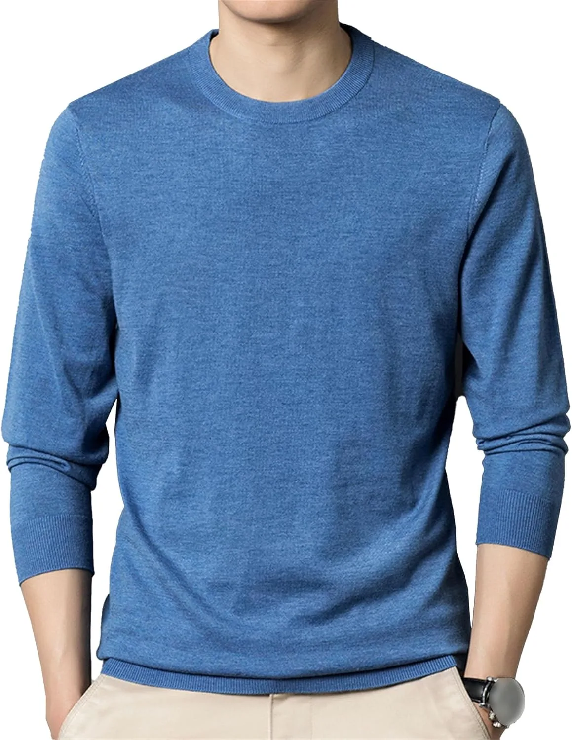 Мужской свитер с круглым вырезом Slim Fit легкий эластичный SWJGLITTR
Мужской свитер с круглым вырезом Slim Fit легкий эластичный SWJGLITTR