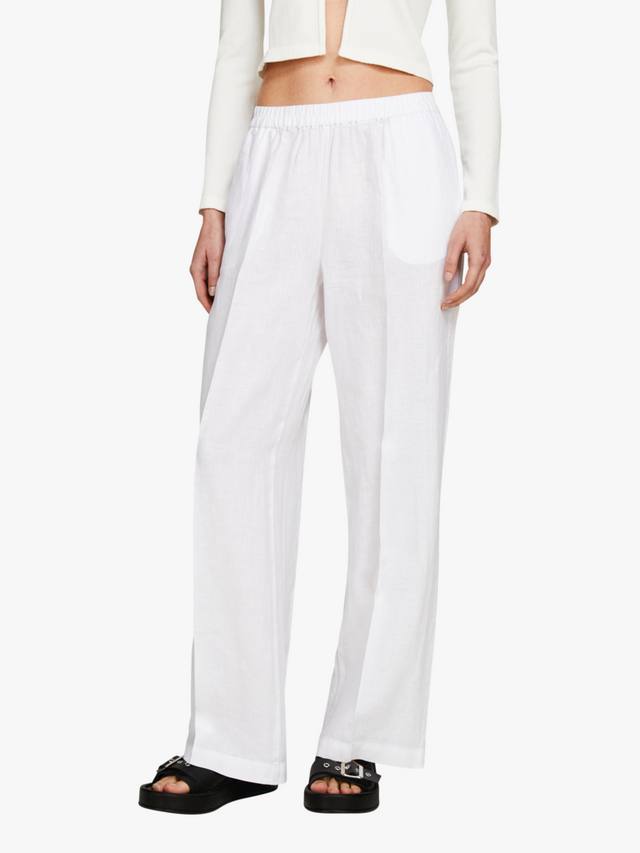 Широкие брюки из чистого льна SISLEY, White
Широкие брюки из чистого льна SISLEY, White