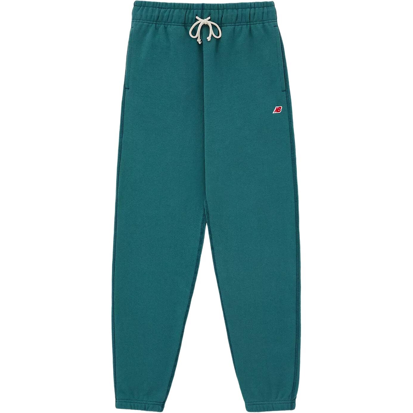 Трикотажные спортивные штаны мужские, зеленого цвета, сделаны в США New Balance, зеленый