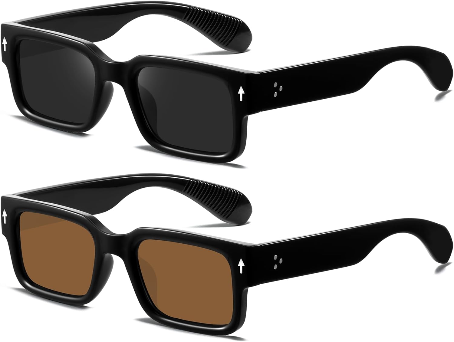 Солнцезащитные очки YDAOWKN в квадратной оправе для женщин и мужчин, модные массивные прямоугольные солнцезащитные очки черного цвета с защитой от УФ-излучения UV400, B Black Frame Black Lens+black Frame Brown Lens
Солнцезащитные очки YDAOWKN в квадратной оправе для женщин и мужчин, модные массивные прямоугольные солнцезащитные очки черного цвета с защитой от УФ-излучения UV400, B Black Frame Black Lens+black Frame Brown Lens