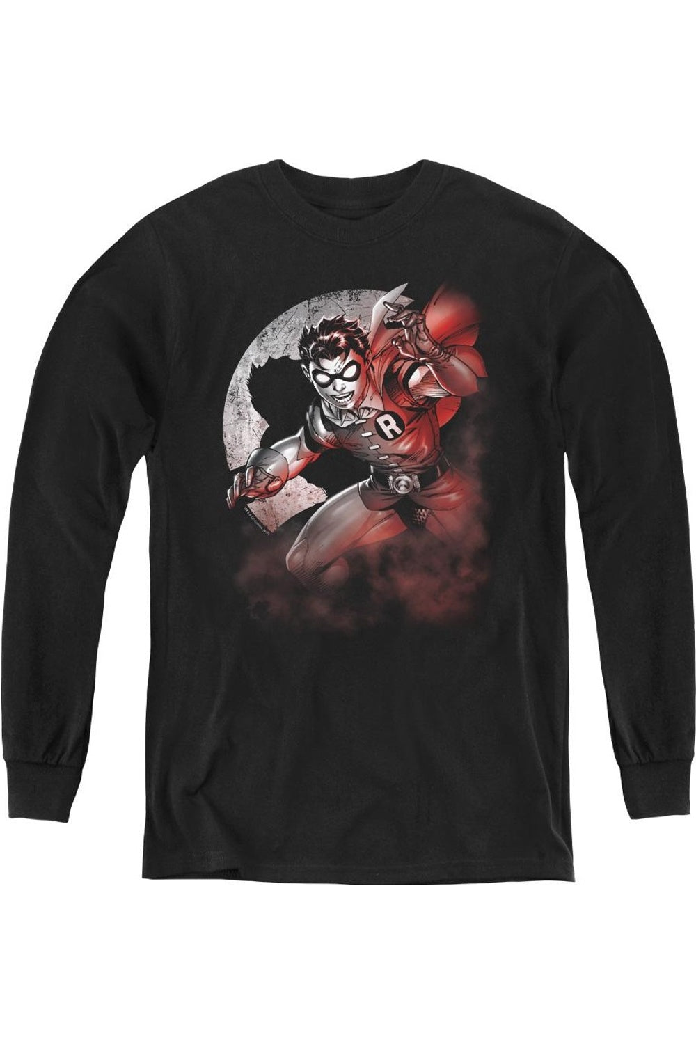 Футболка с длинным рукавом для подростков Batman Robin со светящимся логотипом Gildan, черный
Футболка с длинным рукавом для подростков Batman Robin со светящимся логотипом Gildan, черный