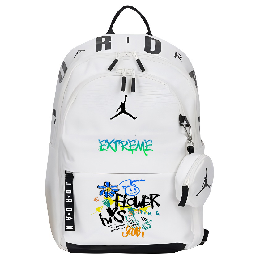 Полиэстеровый рюкзак унисекс белый Jordan, Graffiti
Полиэстеровый рюкзак унисекс белый Jordan, Graffiti