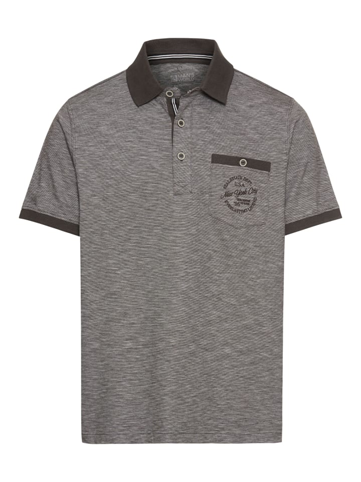 Рубашка поло цвета антрацитовый меланж Man's World
Рубашка поло цвета антрацитовый меланж Man's World