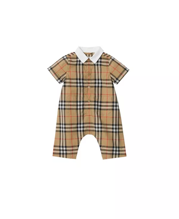 Хлопковый комбинезон в клетку Burberr для малыша Burberry, бежевый
Хлопковый комбинезон в клетку Burberr для малыша Burberry, бежевый