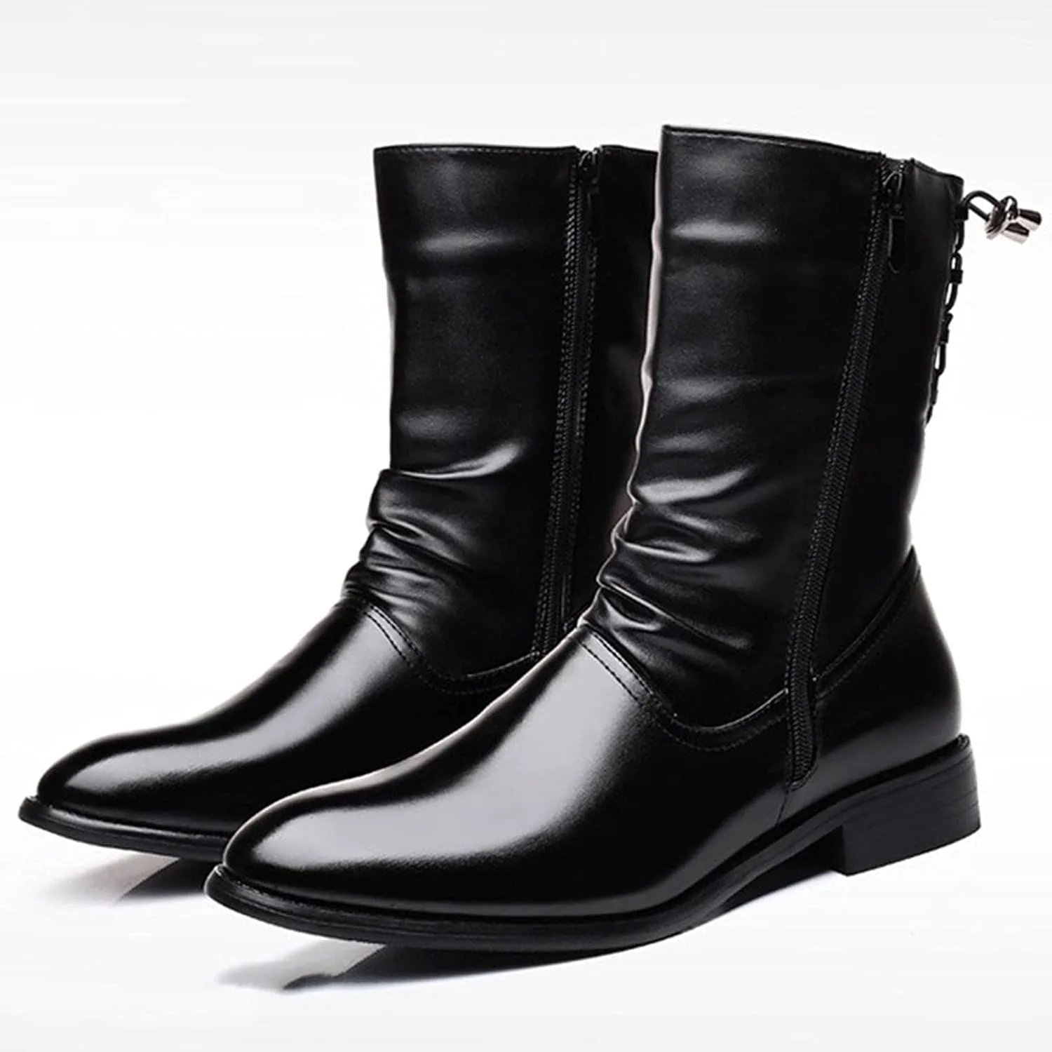 Мужские осенне-зимние сапоги Yiozoi из телячьей кожи, высокие кожаные ботинки для улицы, боковая молния, повседневная носка, комфортные и ветронепроницаемые, черный
Мужские осенне-зимние сапоги Yiozoi из телячьей кожи, высокие кожаные ботинки для улицы, боковая молния, повседневная носка, комфортные и ветронепроницаемые, черный