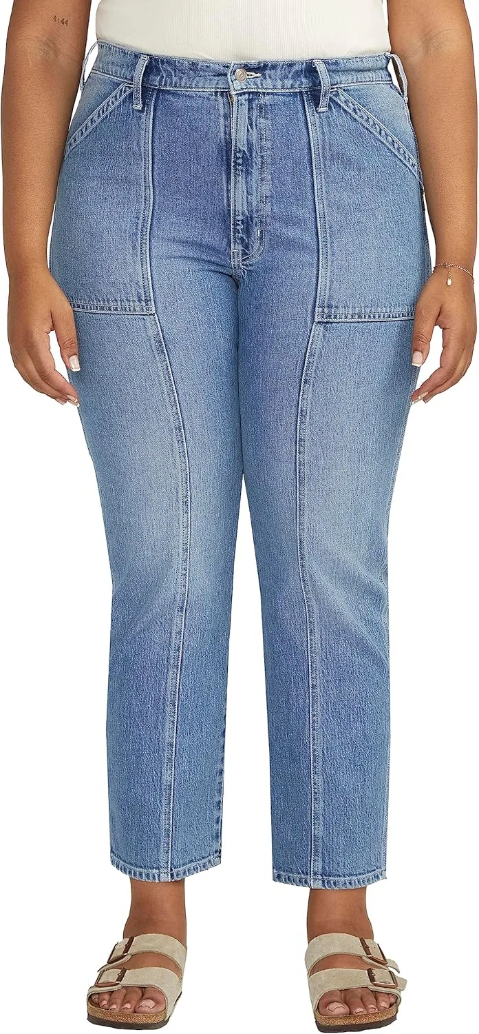 Silver Jeans Co. Женские брюки Carpenter High Rise Straight Leg Plus Size
Silver Jeans Co. Женские брюки Carpenter High Rise Straight Leg Plus Size