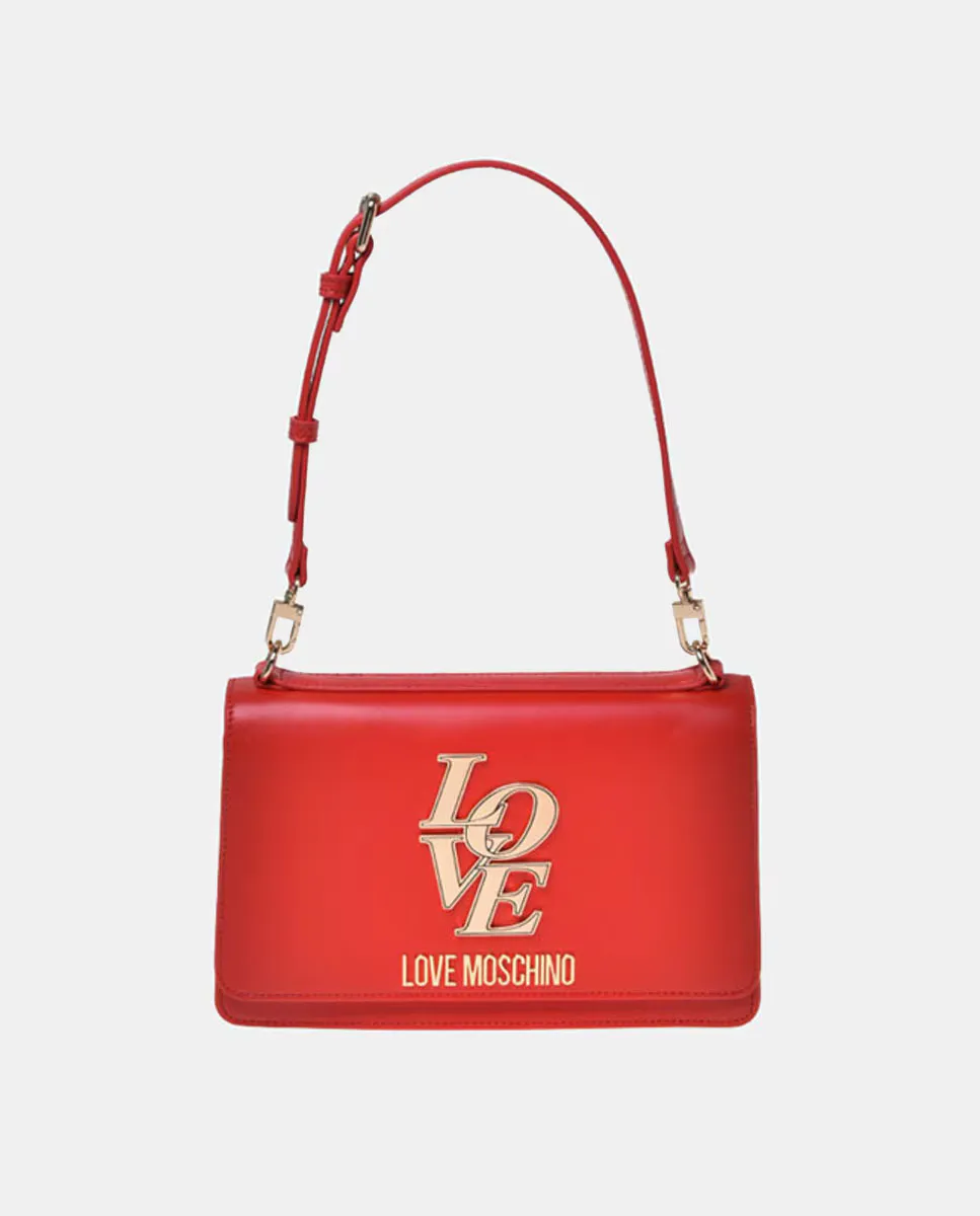 Сумка на плечо с регулируемой ручкой, клапаном и застежкой на одеяло Love Moschino, красный
Сумка на плечо с регулируемой ручкой, клапаном и застежкой на одеяло Love Moschino, красный