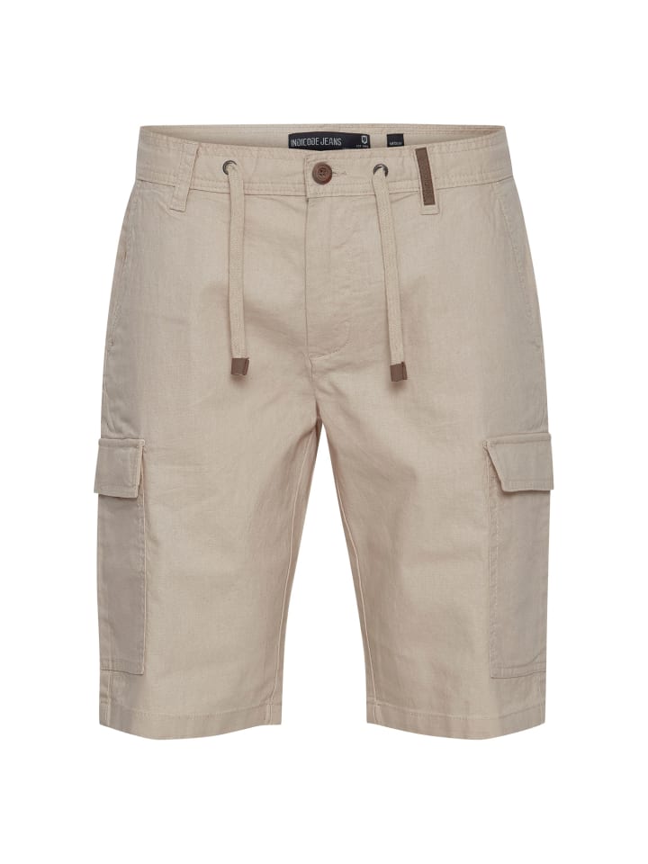 Тканевые шорты INDICODE, бежевый
Тканевые шорты INDICODE, бежевый
