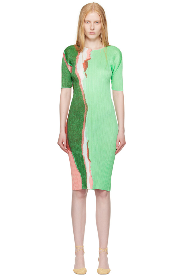 Платье миди с зернистым принтом Pleats Please Issey Miyake, зеленый
Платье миди с зернистым принтом Pleats Please Issey Miyake, зеленый